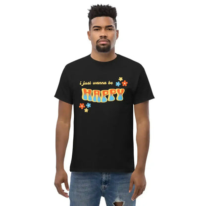 “I Just Wanna Be Happy” Andrew McMahon Lyric Inspired Unisex Tee - Cady Creations