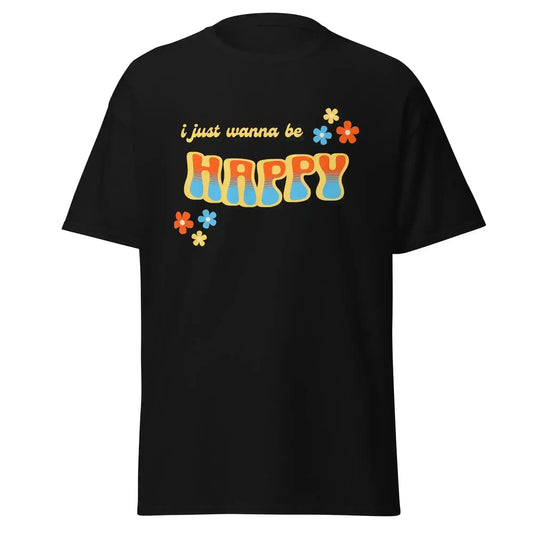 “I Just Wanna Be Happy” Andrew McMahon Lyric Inspired Unisex Tee - Cady Creations