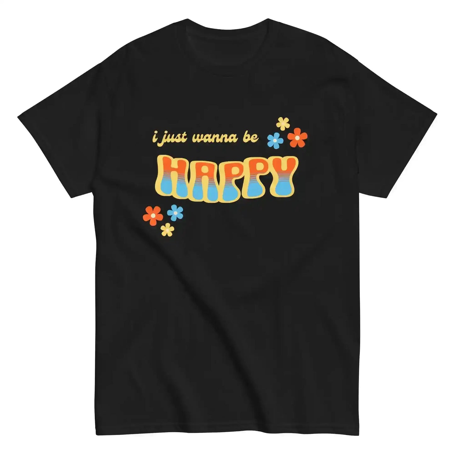 “I Just Wanna Be Happy” Andrew McMahon Lyric Inspired Unisex Tee - Cady Creations