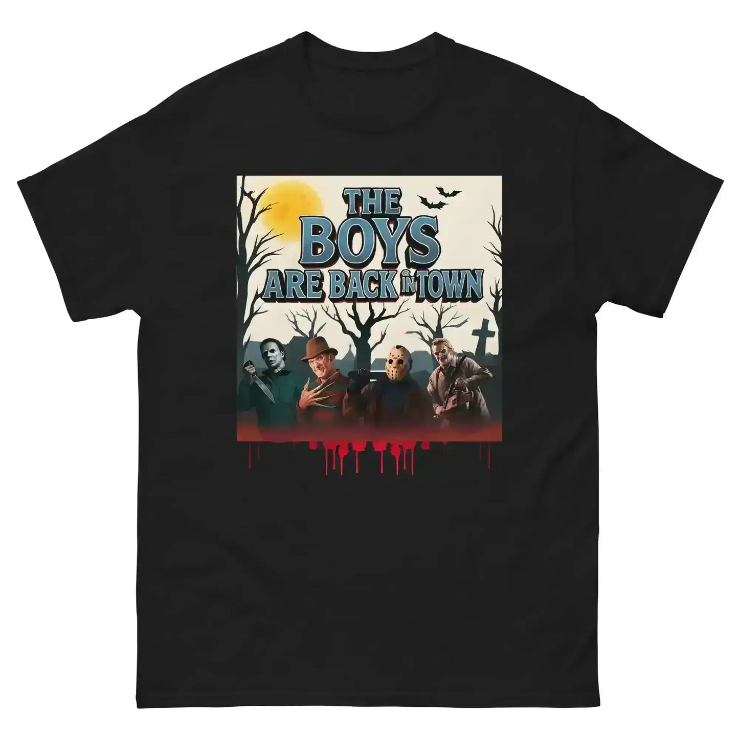 The Boys Are Back In Town Unisex Tee - Spooky Season Horror Collection - Cady Creations