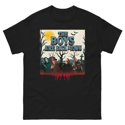 The Boys Are Back In Town Unisex Tee - Spooky Season Horror Collection - Cady Creations