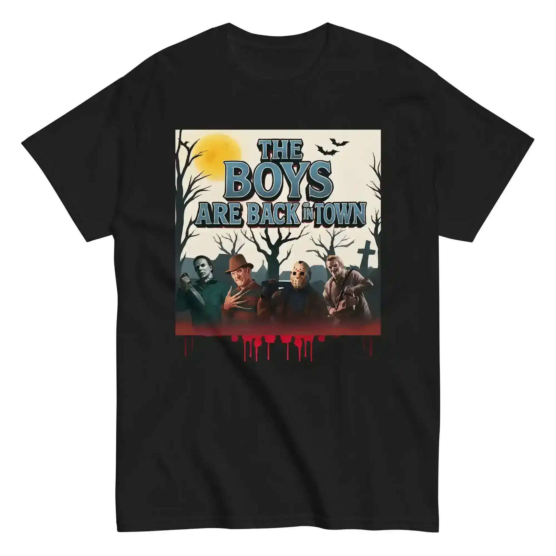 The Boys Are Back In Town Unisex Tee - Spooky Season Horror Collection - Cady Creations