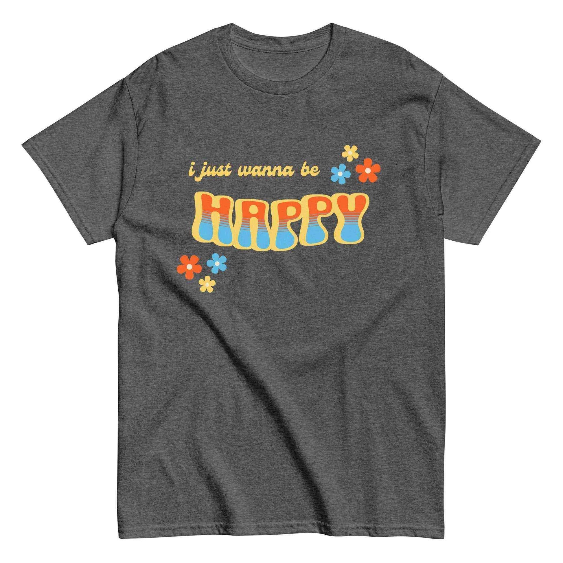 “I Just Wanna Be Happy” Andrew McMahon Lyric Inspired Unisex Tee - Cady Creations