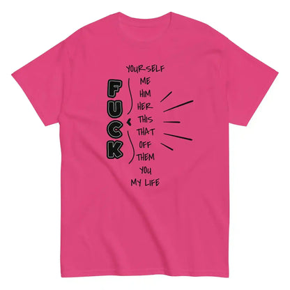 “Pick Your F*ck” Funny Graphic Tee – Sarcastic Dark Humor Unisex T-Shirt - Cady Creations