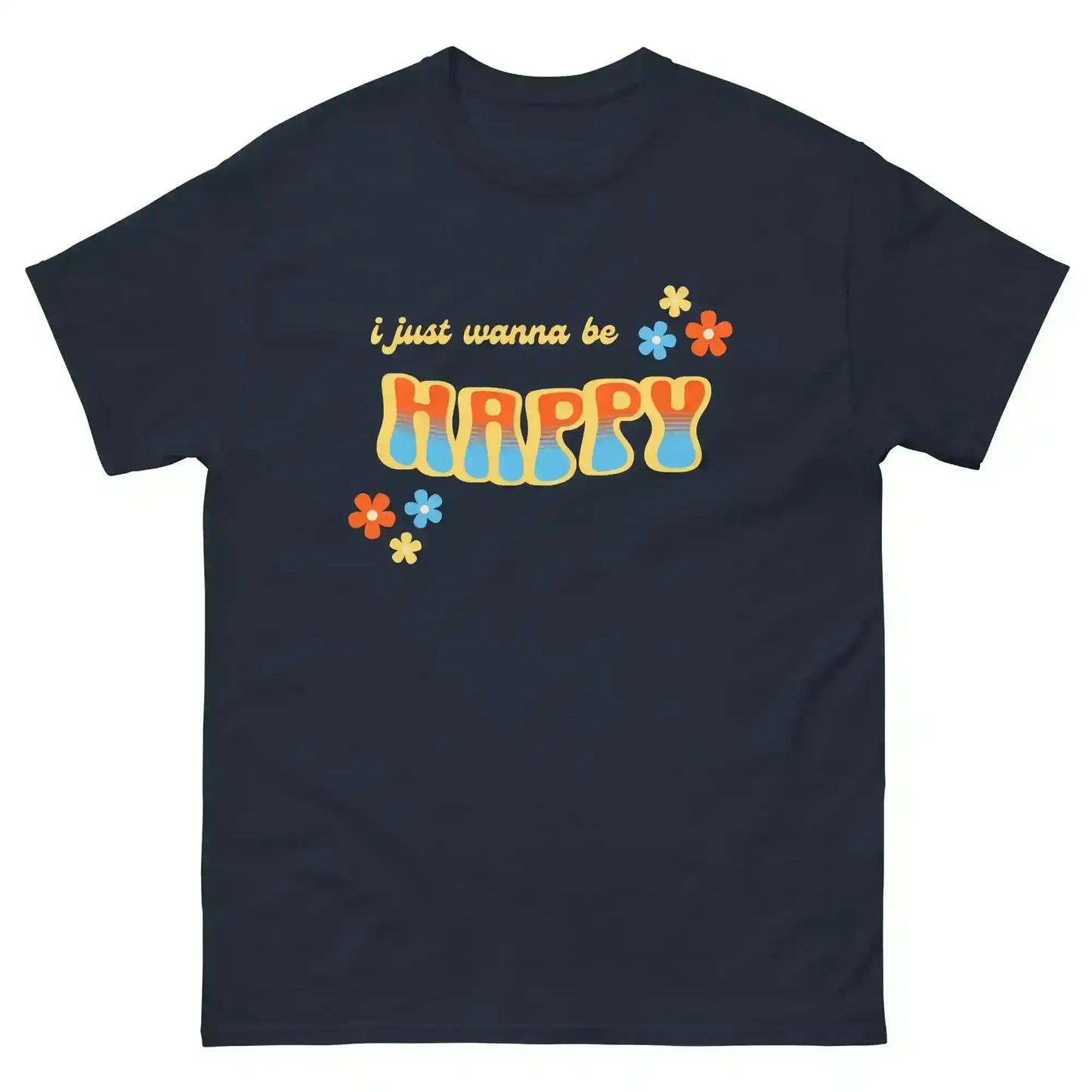 “I Just Wanna Be Happy” Andrew McMahon Lyric Inspired Unisex Tee - Cady Creations