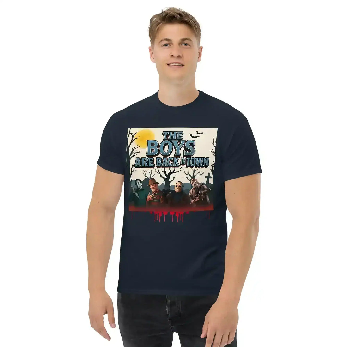 The Boys Are Back In Town Unisex Tee - Spooky Season Horror Collection - Cady Creations