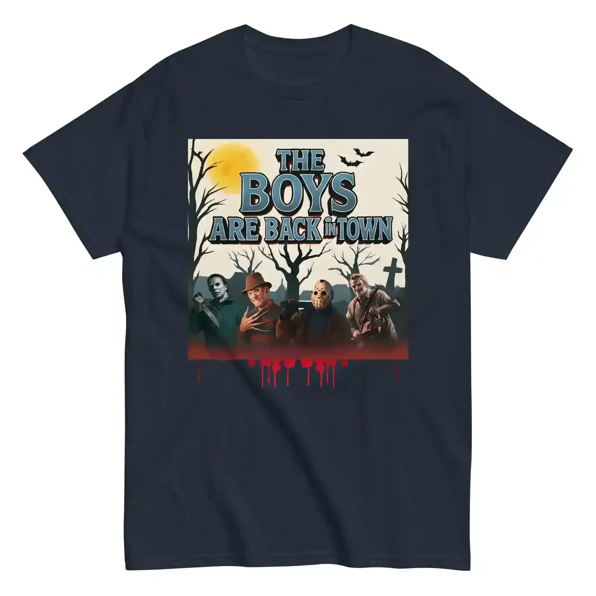 The Boys Are Back In Town Unisex Tee - Spooky Season Horror Collection - Cady Creations