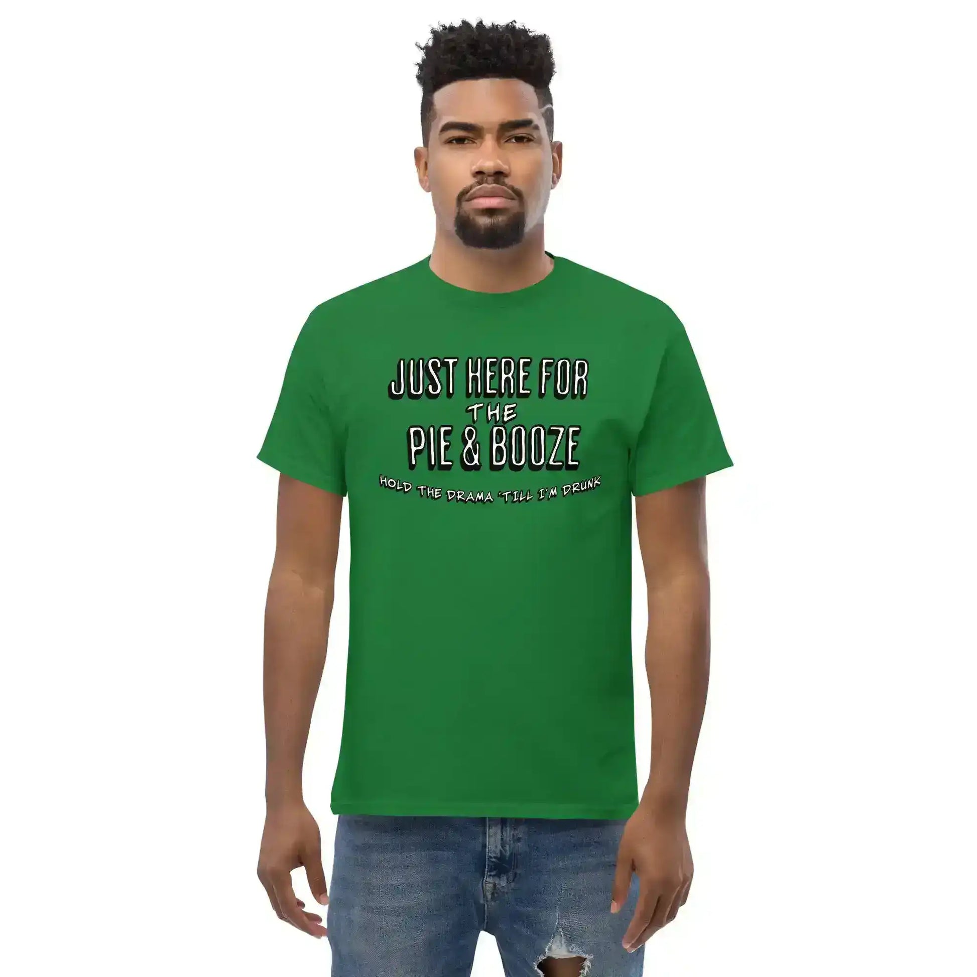 Just Here For The Pie & Booze Unisex Tee - Cady Creations