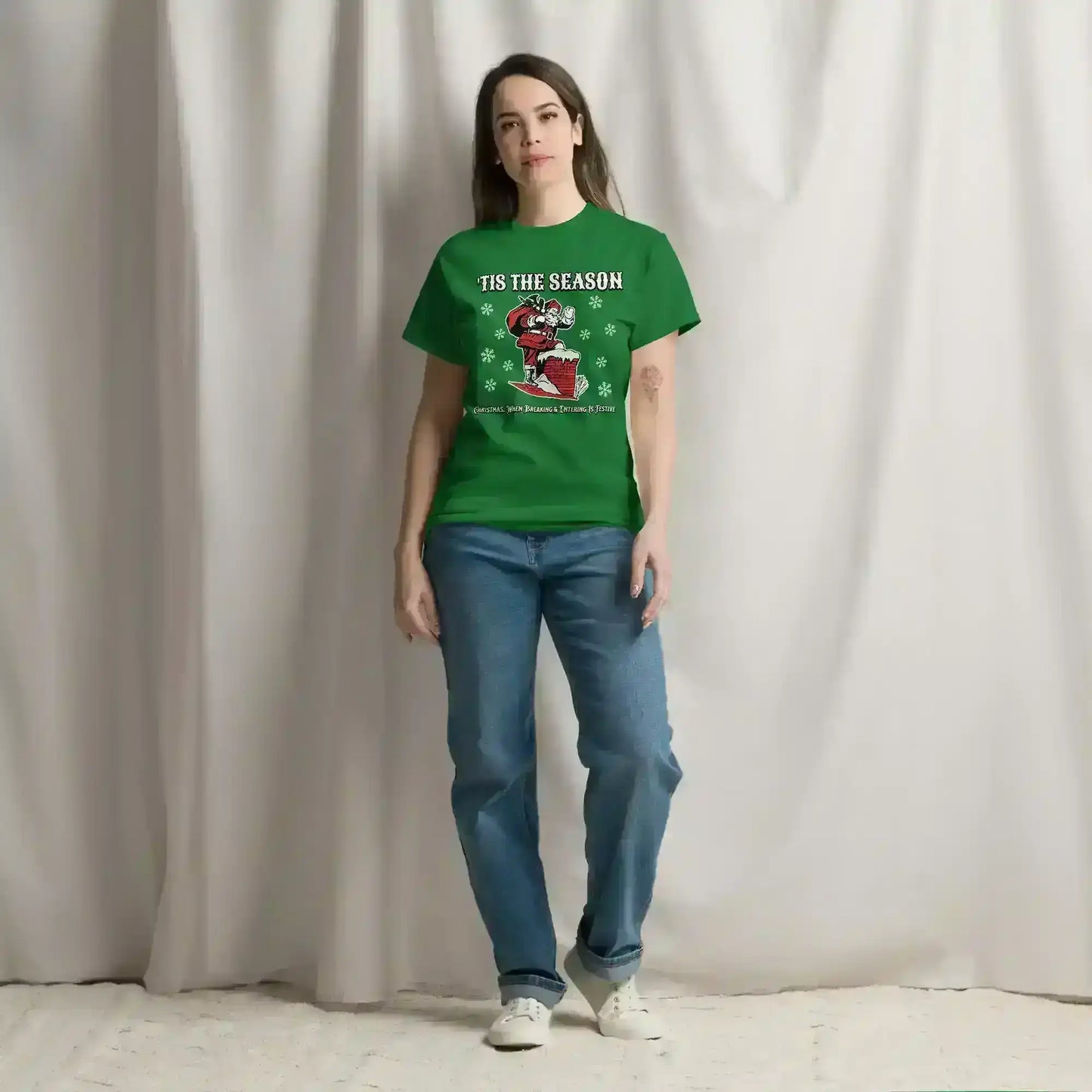 'Tis The Season When Breaking & Entering Is Festive Unisex Tee - Cady Creations