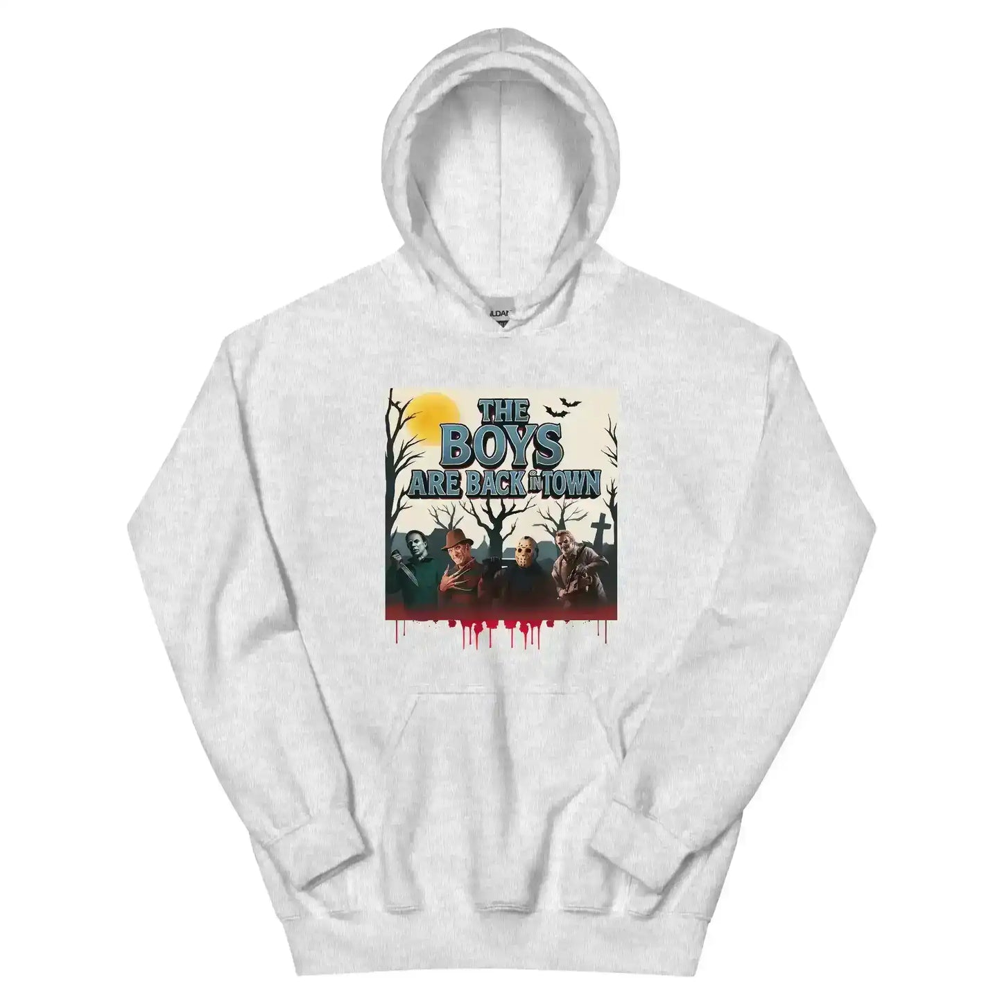 The Boys Are Back In Town Pullover Hoodie - Spooky Season Horror Collection - Cady Creations