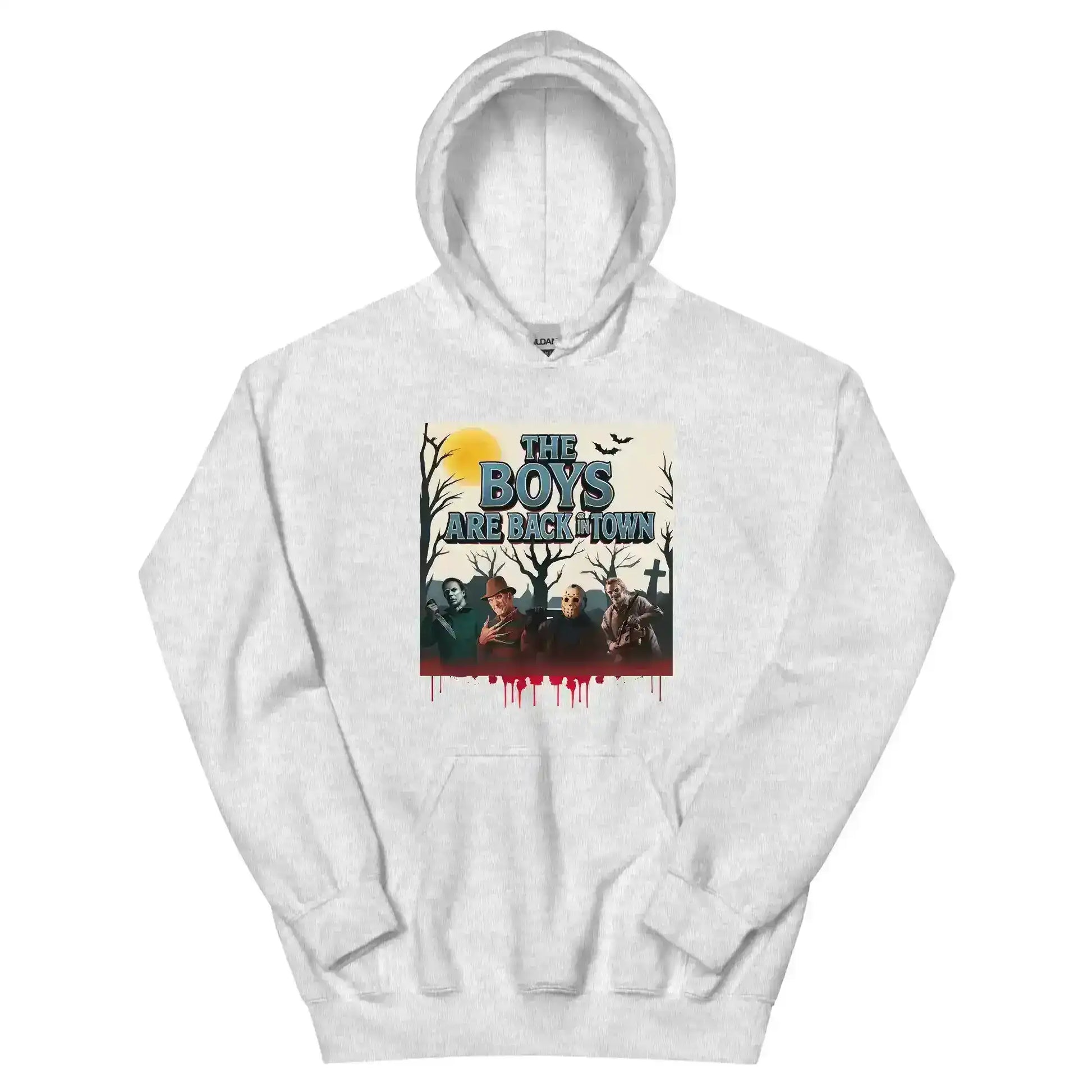 The Boys Are Back In Town Pullover Hoodie - Spooky Season Horror Collection - Cady Creations