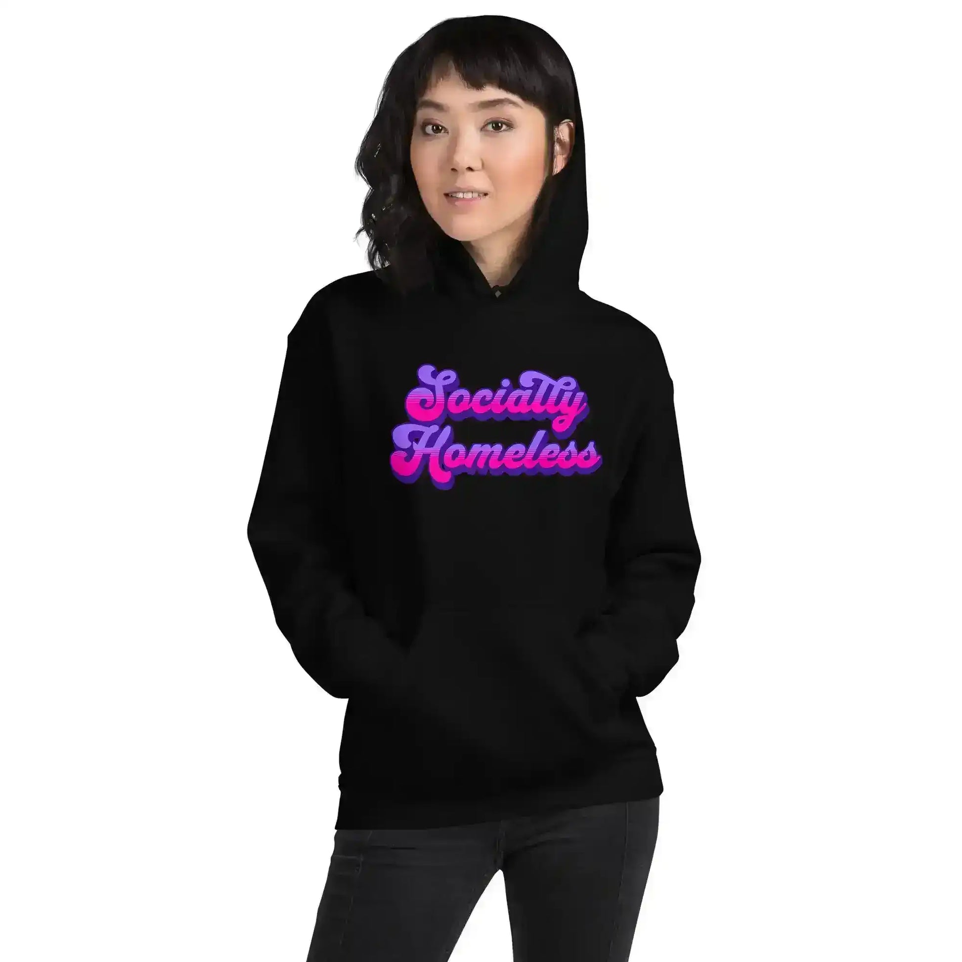 Socially Homeless Pullover Hoodie - Cady Creations