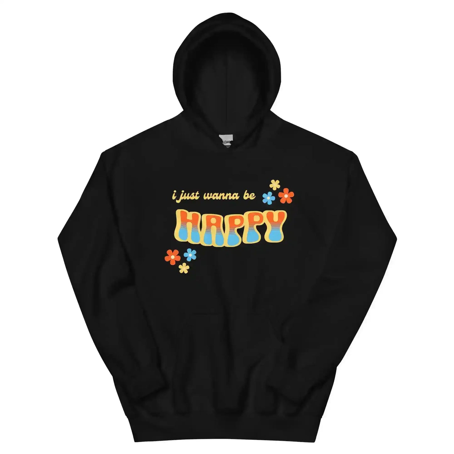 “I Just Wanna Be Happy” Andrew McMahon Lyric Inspired Pullover Hoodie - Cady Creations