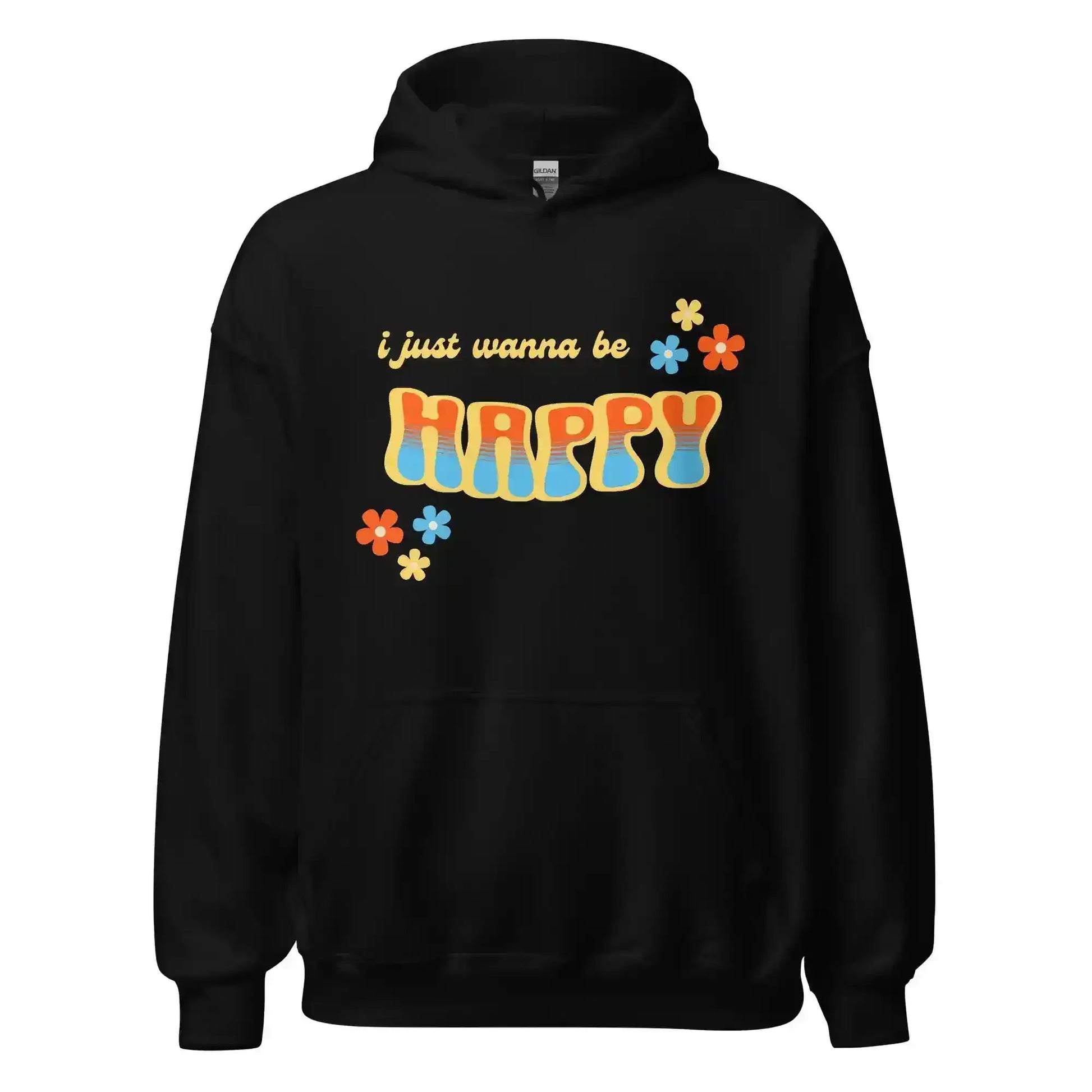 “I Just Wanna Be Happy” Andrew McMahon Lyric Inspired Pullover Hoodie - Cady Creations