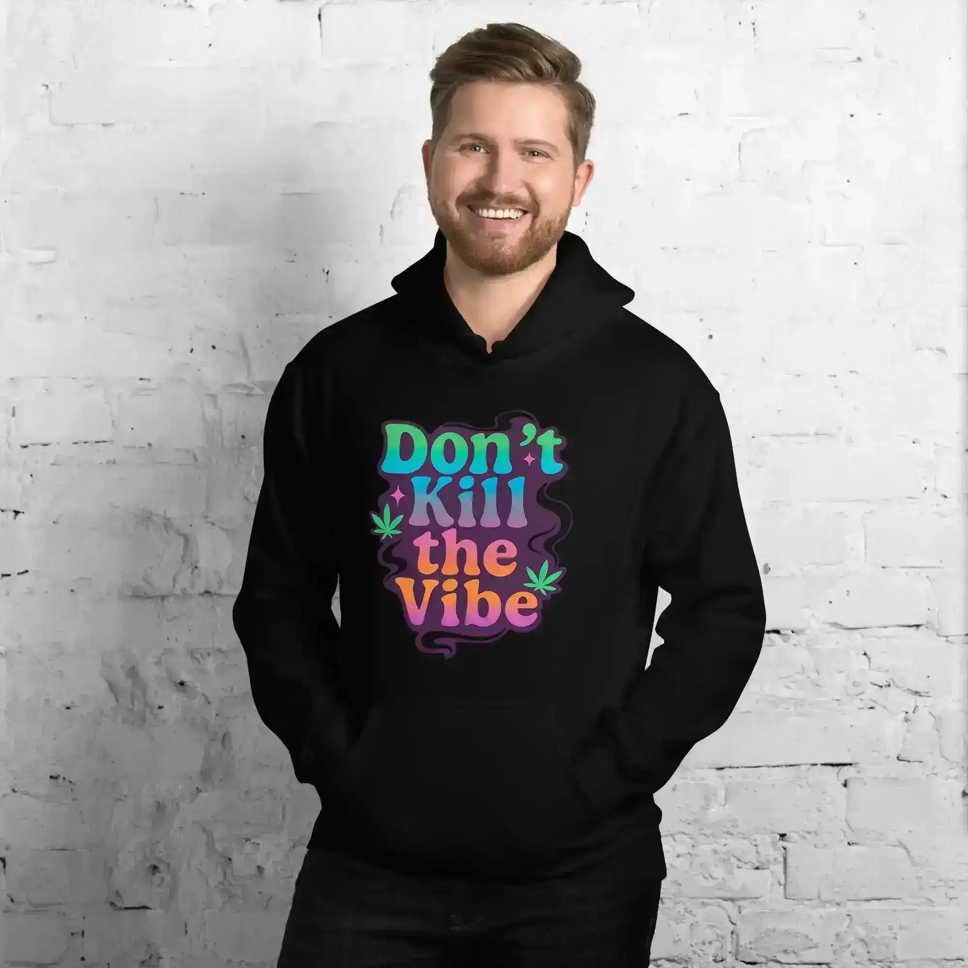 Don't Kill The Vibe Pullover Hoodie - Wit & Whimsy Collection - Cady Creations