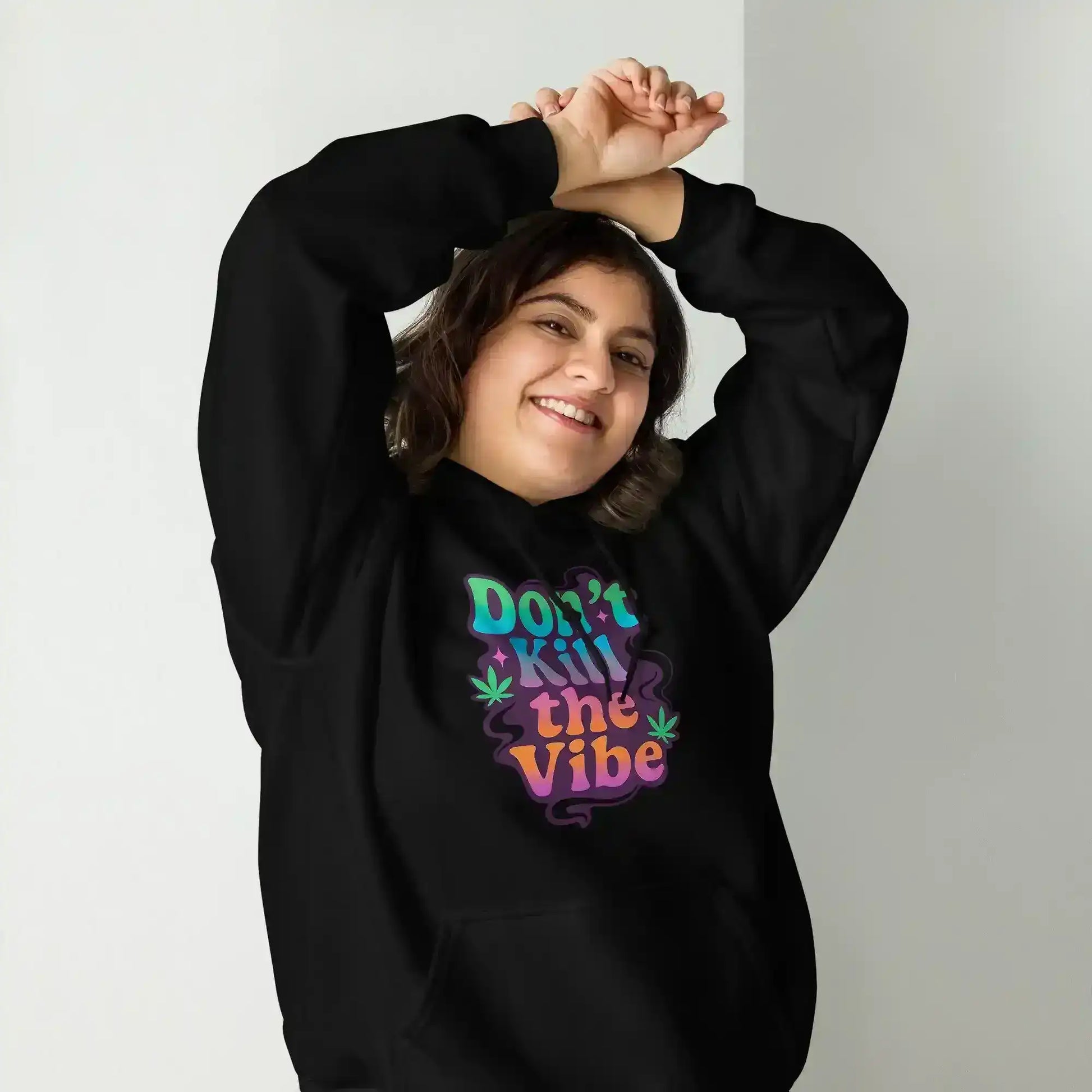 Don't Kill The Vibe Pullover Hoodie - Wit & Whimsy Collection - Cady Creations