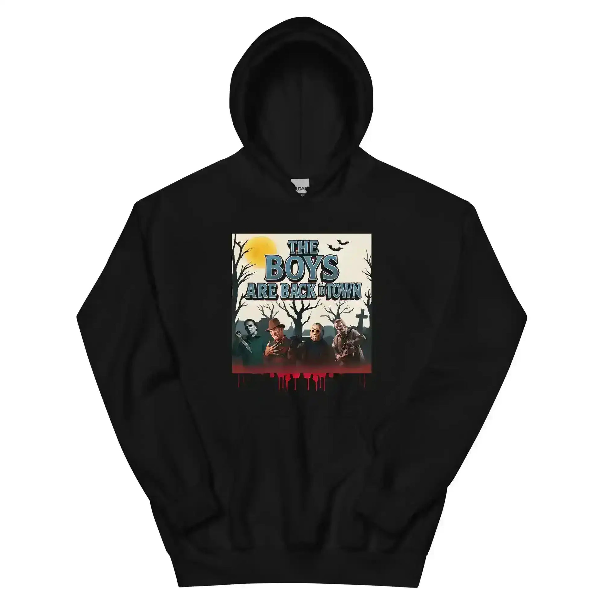 The Boys Are Back In Town Pullover Hoodie - Spooky Season Horror Collection - Cady Creations