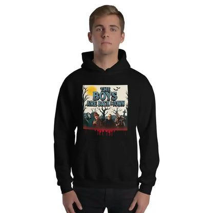 The Boys Are Back In Town Pullover Hoodie - Spooky Season Horror Collection - Cady Creations