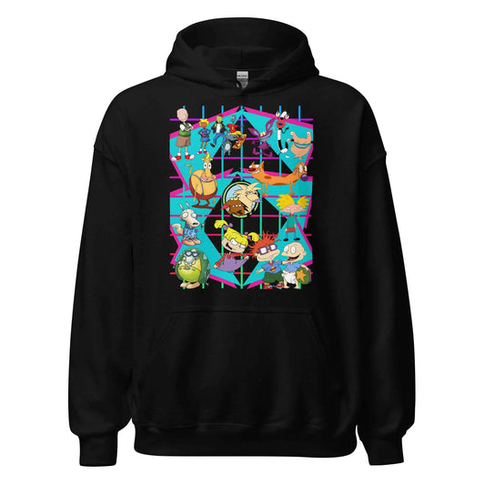 90s Cartoon Mashup - Pullover Hoodie