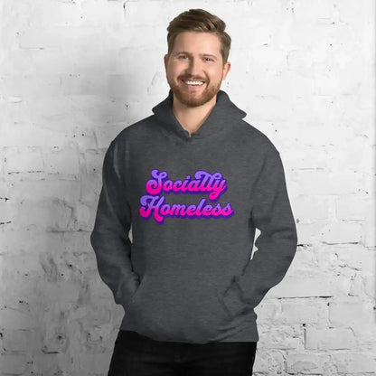 Socially Homeless Pullover Hoodie - Cady Creations