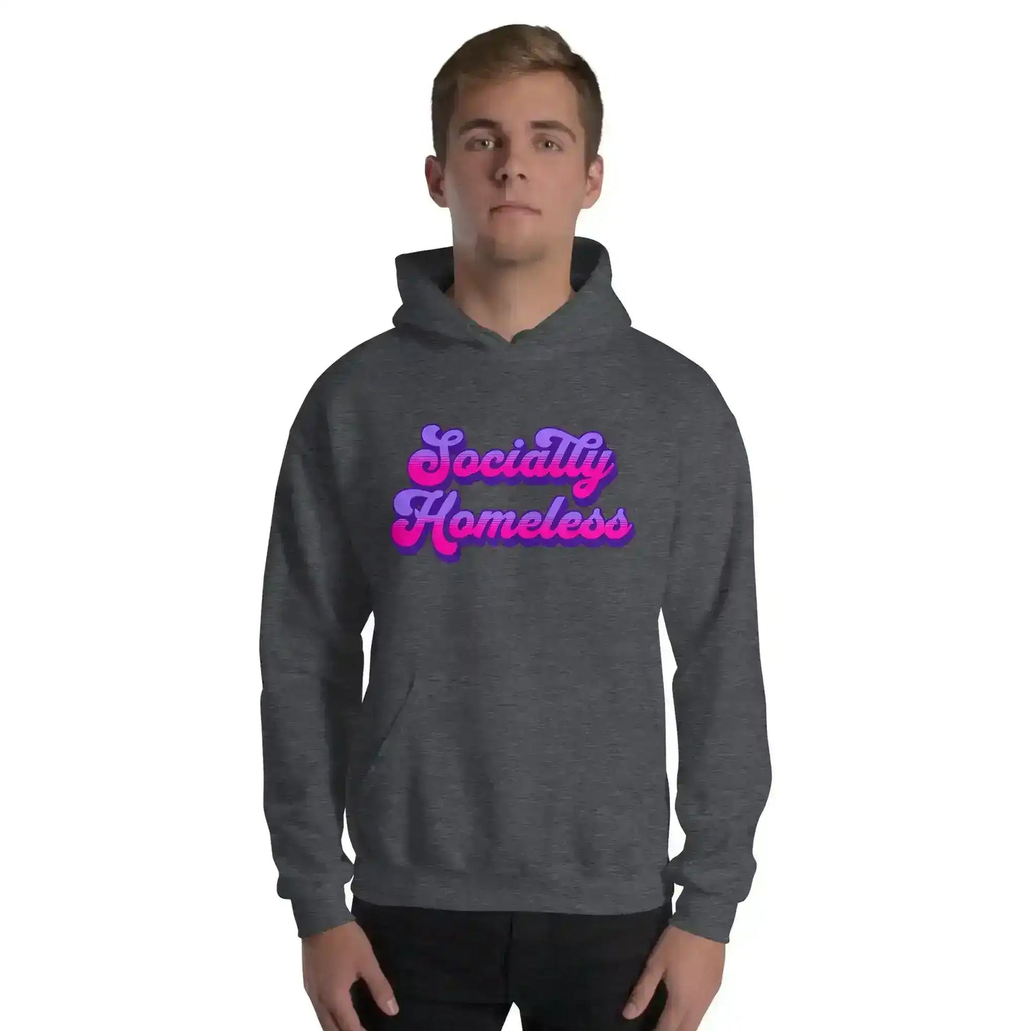 Socially Homeless Pullover Hoodie - Cady Creations