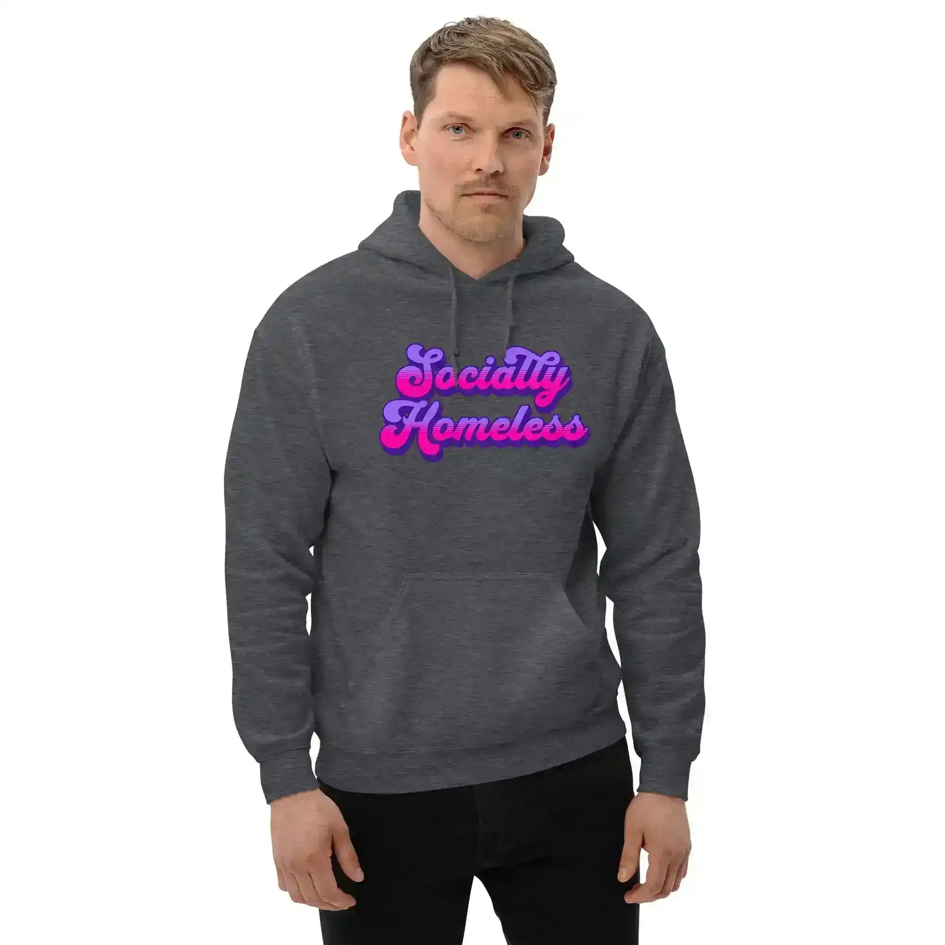 Socially Homeless Pullover Hoodie - Cady Creations