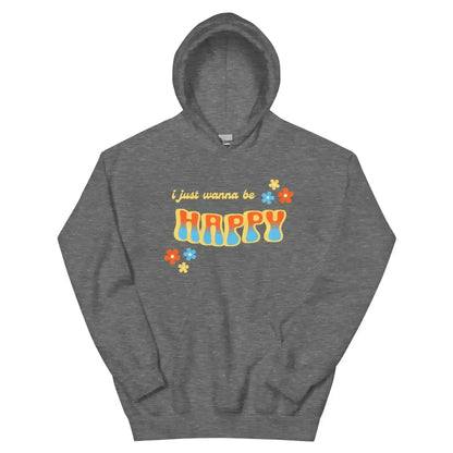 “I Just Wanna Be Happy” Andrew McMahon Lyric Inspired Pullover Hoodie - Cady Creations