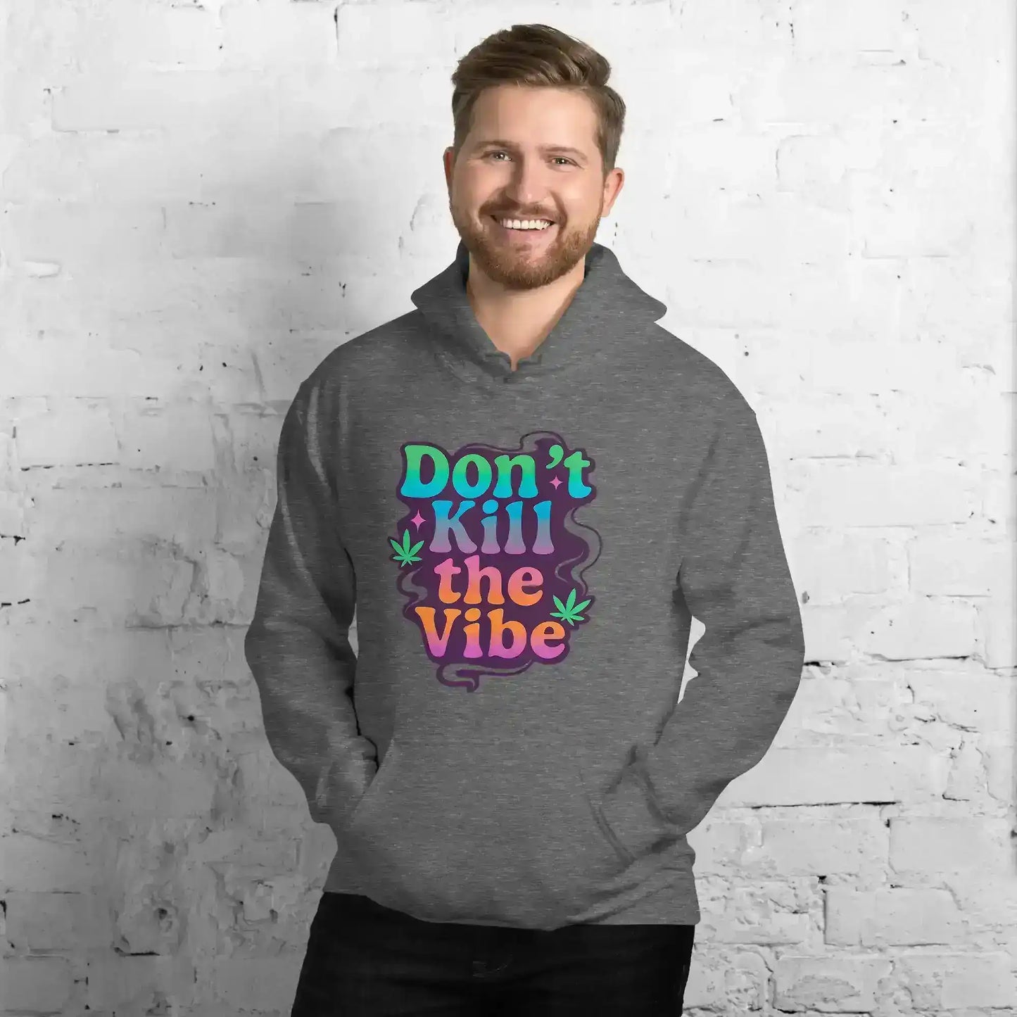 Don't Kill The Vibe Pullover Hoodie - Wit & Whimsy Collection - Cady Creations