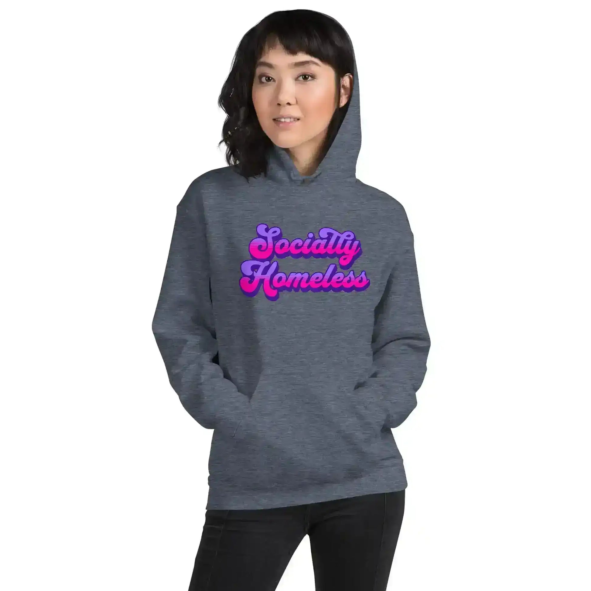 Socially Homeless Pullover Hoodie - Cady Creations