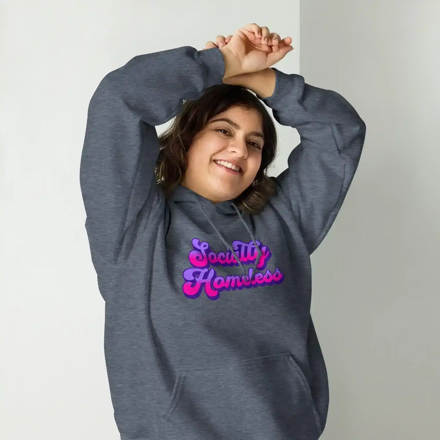 Socially Homeless Pullover Hoodie - Cady Creations