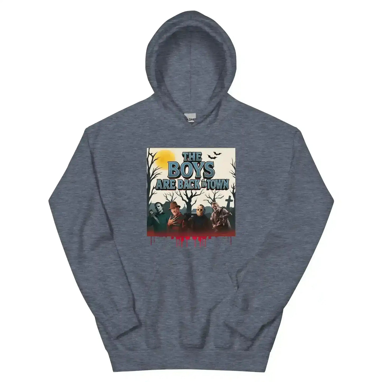 The Boys Are Back In Town Pullover Hoodie - Spooky Season Horror Collection - Cady Creations