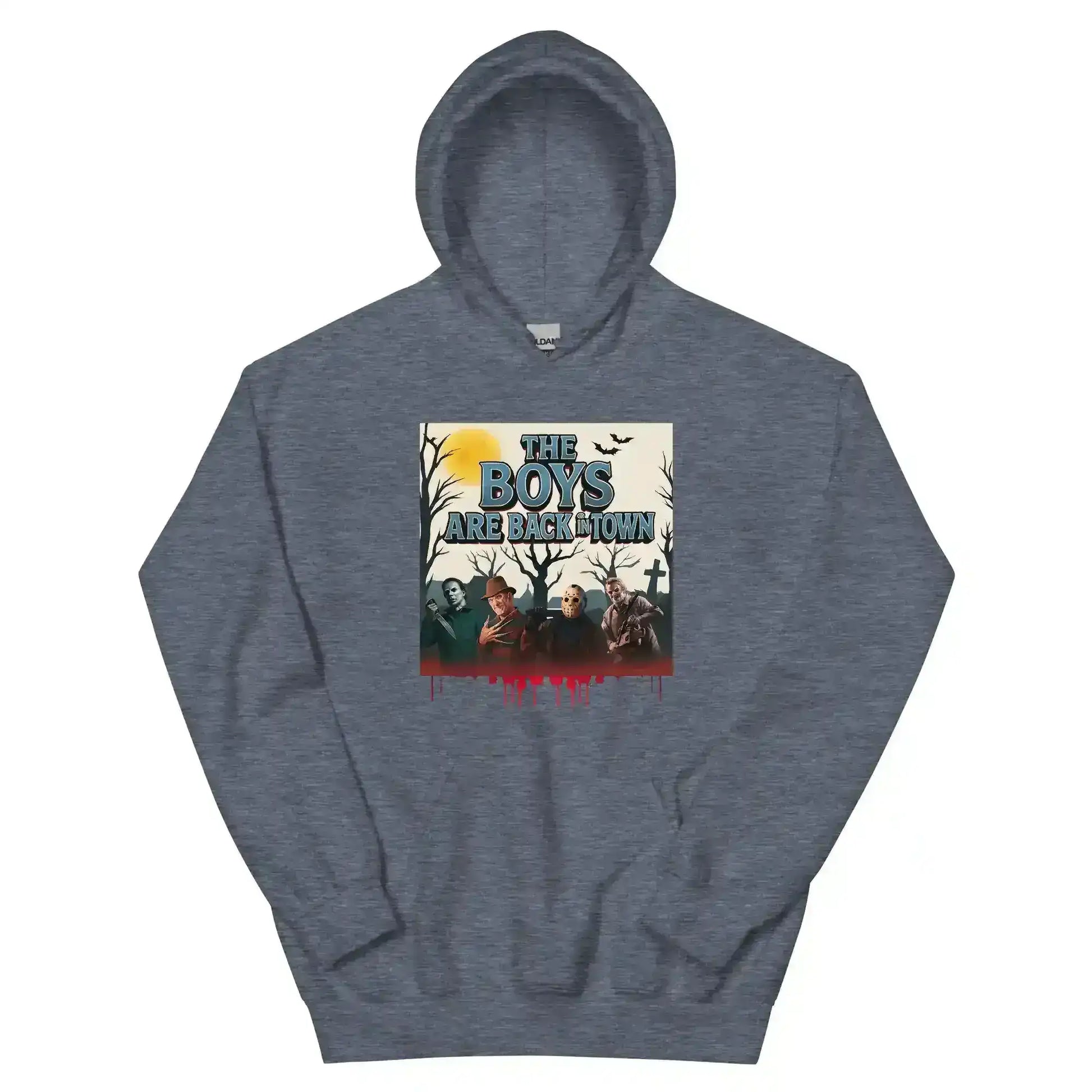 The Boys Are Back In Town Pullover Hoodie - Spooky Season Horror Collection - Cady Creations