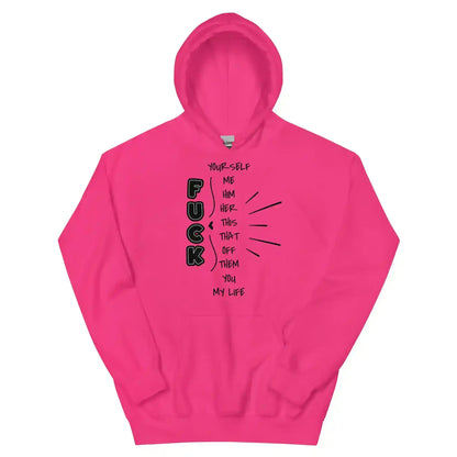“Pick Your F*ck” Funny Graphic Hoodie – Sarcastic Dark Humor Streetwear - Cady Creations