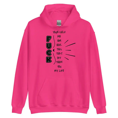 “Pick Your F*ck” Funny Graphic Hoodie – Sarcastic Dark Humor Streetwear - Cady Creations