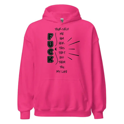 “Pick Your F*ck” Funny Graphic Hoodie – Sarcastic Dark Humor Streetwear - Cady Creations