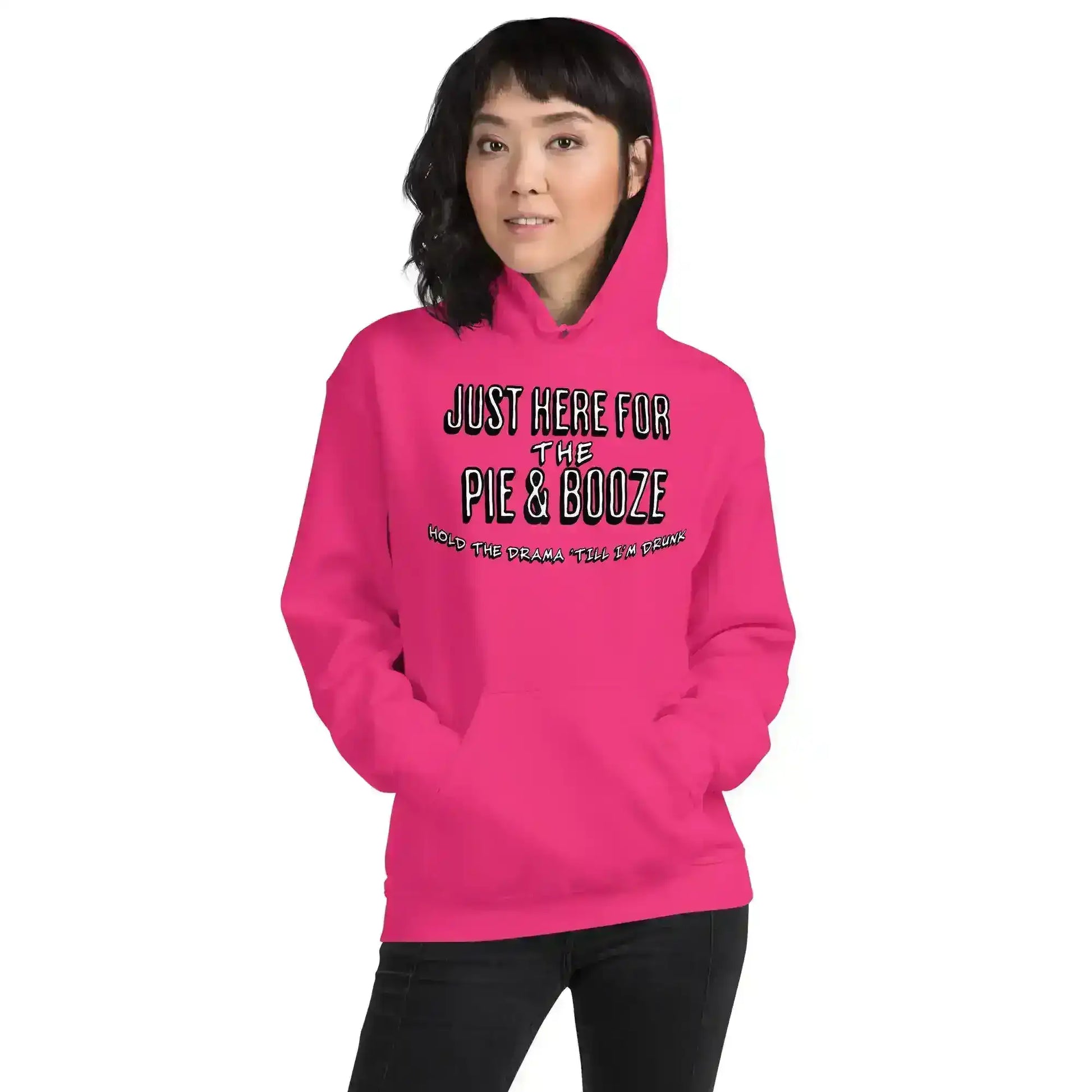 Just Here For The Pie & Booze Pullover Hoodie - Cady Creations