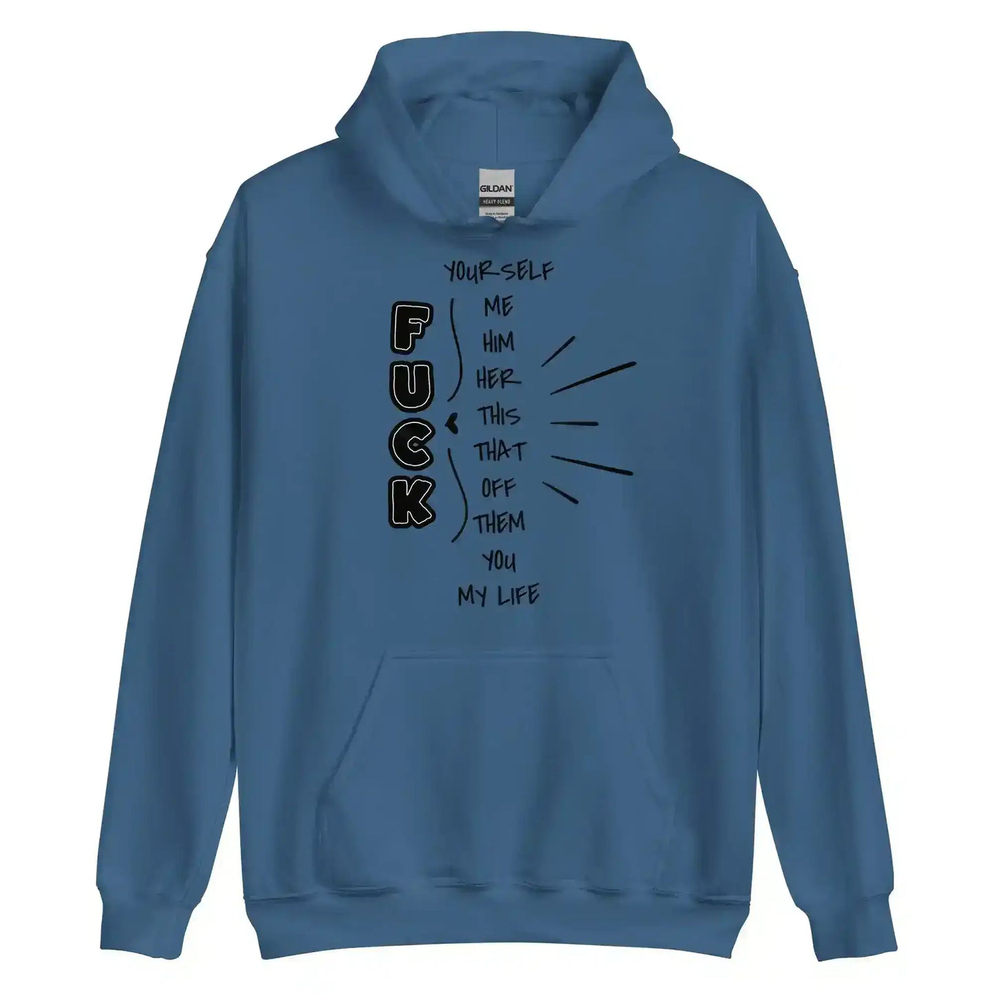 “Pick Your F*ck” Funny Graphic Hoodie – Sarcastic Dark Humor Streetwear - Cady Creations