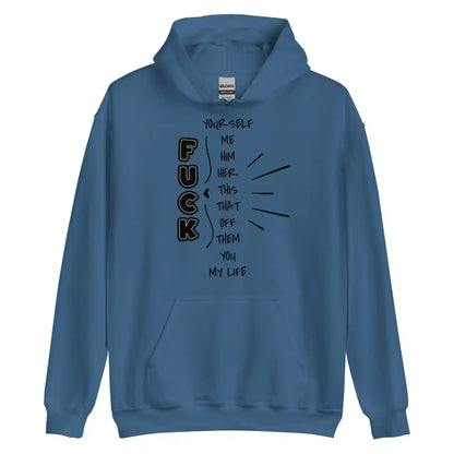 “Pick Your F*ck” Funny Graphic Hoodie – Sarcastic Dark Humor Streetwear - Cady Creations