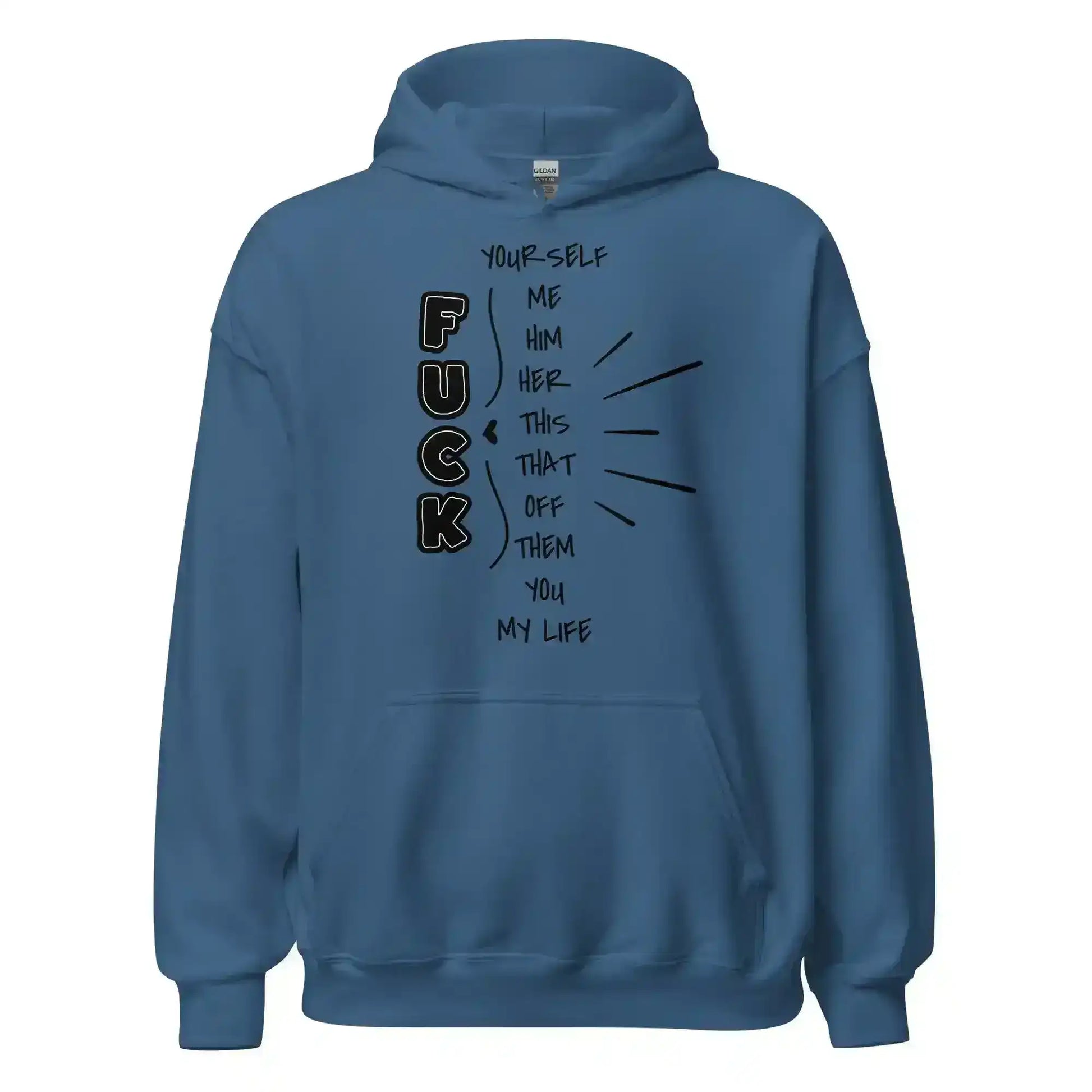 “Pick Your F*ck” Funny Graphic Hoodie – Sarcastic Dark Humor Streetwear - Cady Creations