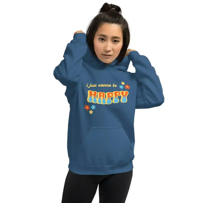 “I Just Wanna Be Happy” Andrew McMahon Lyric Inspired Pullover Hoodie - Cady Creations