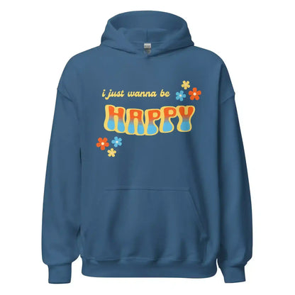 “I Just Wanna Be Happy” Andrew McMahon Lyric Inspired Pullover Hoodie - Cady Creations