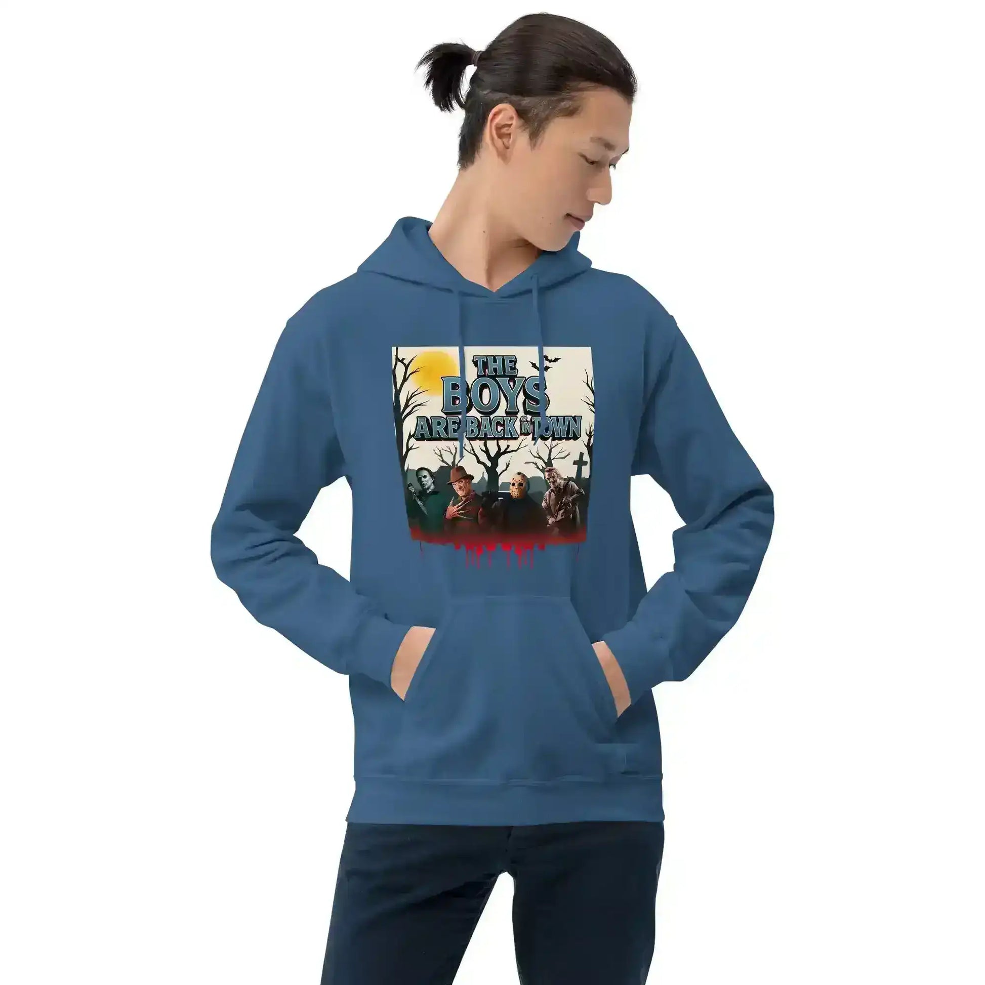 The Boys Are Back In Town Pullover Hoodie - Spooky Season Horror Collection - Cady Creations