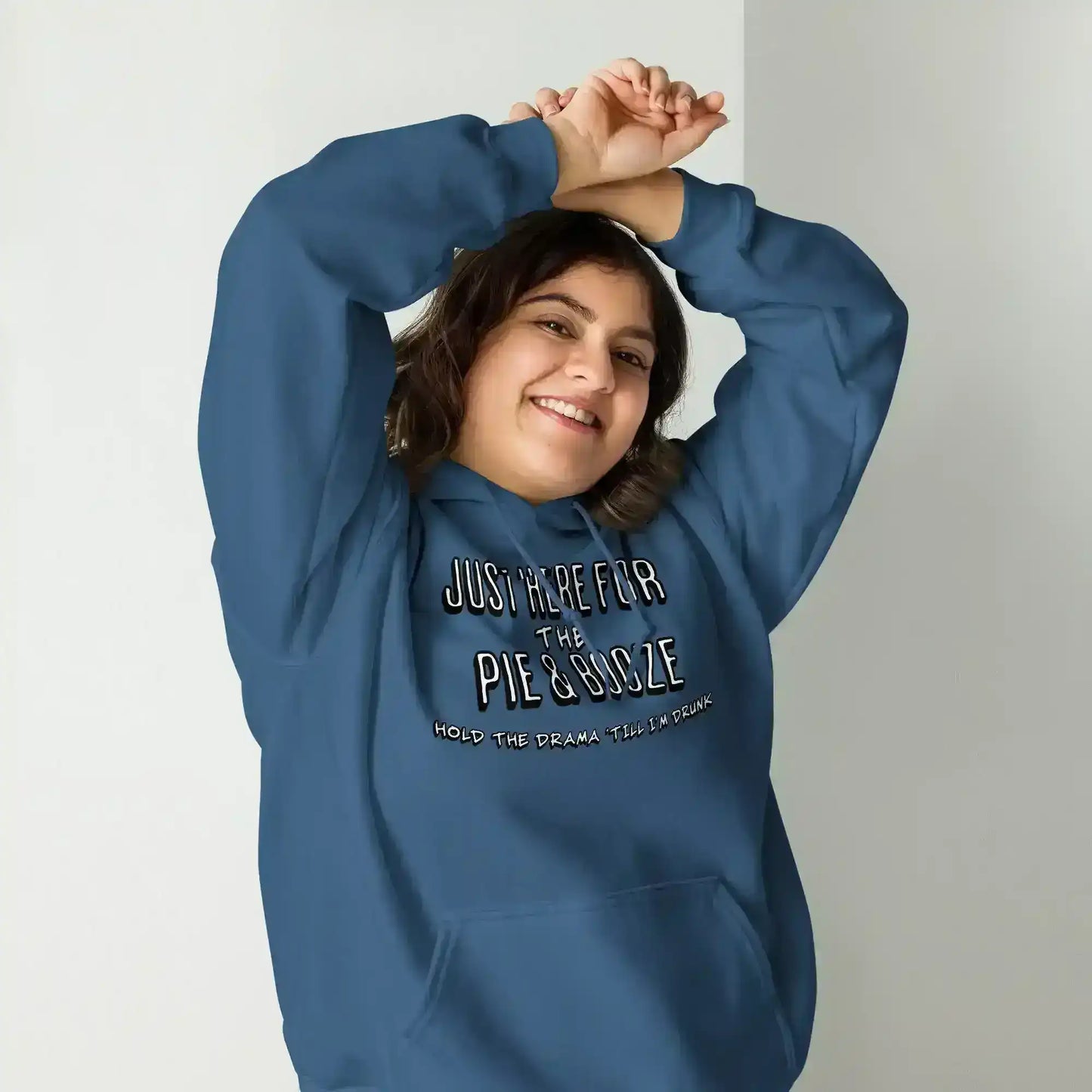 Just Here For The Pie & Booze Pullover Hoodie - Cady Creations