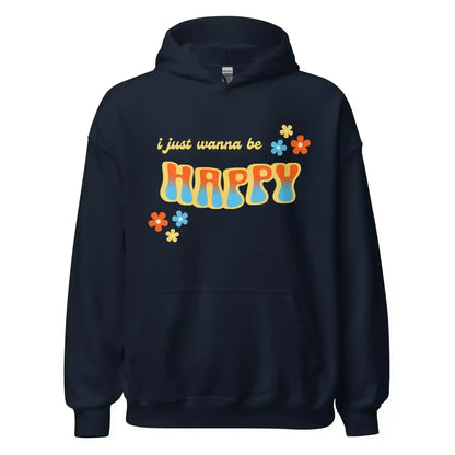 “I Just Wanna Be Happy” Andrew McMahon Lyric Inspired Pullover Hoodie - Cady Creations