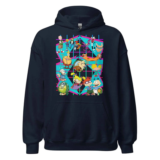 90s Cartoon Mashup - Pullover Hoodie