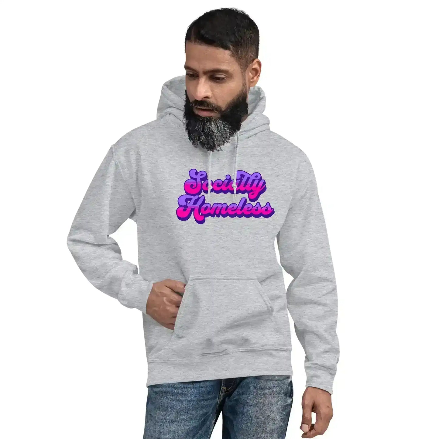 Socially Homeless Pullover Hoodie - Cady Creations