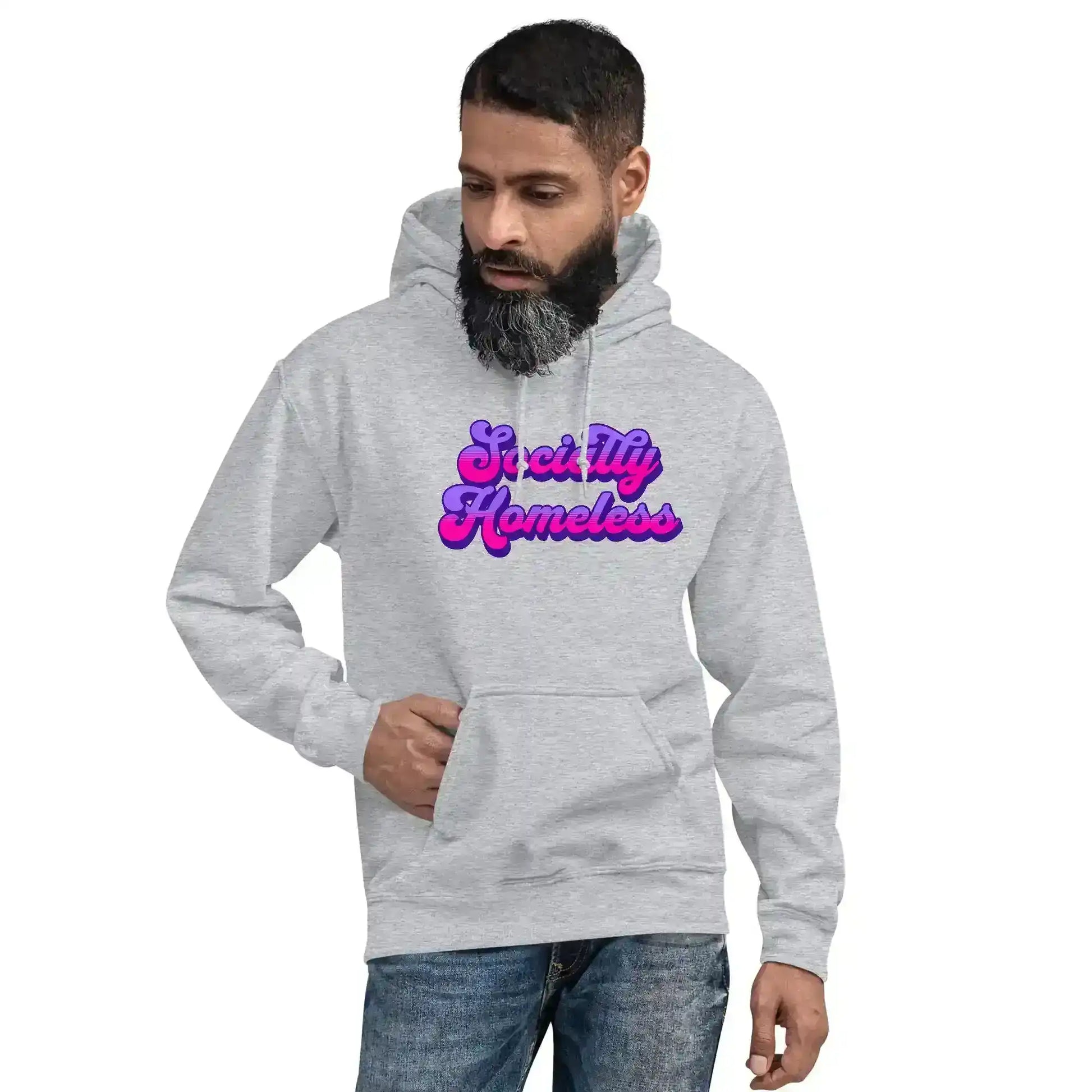 Socially Homeless Pullover Hoodie - Cady Creations