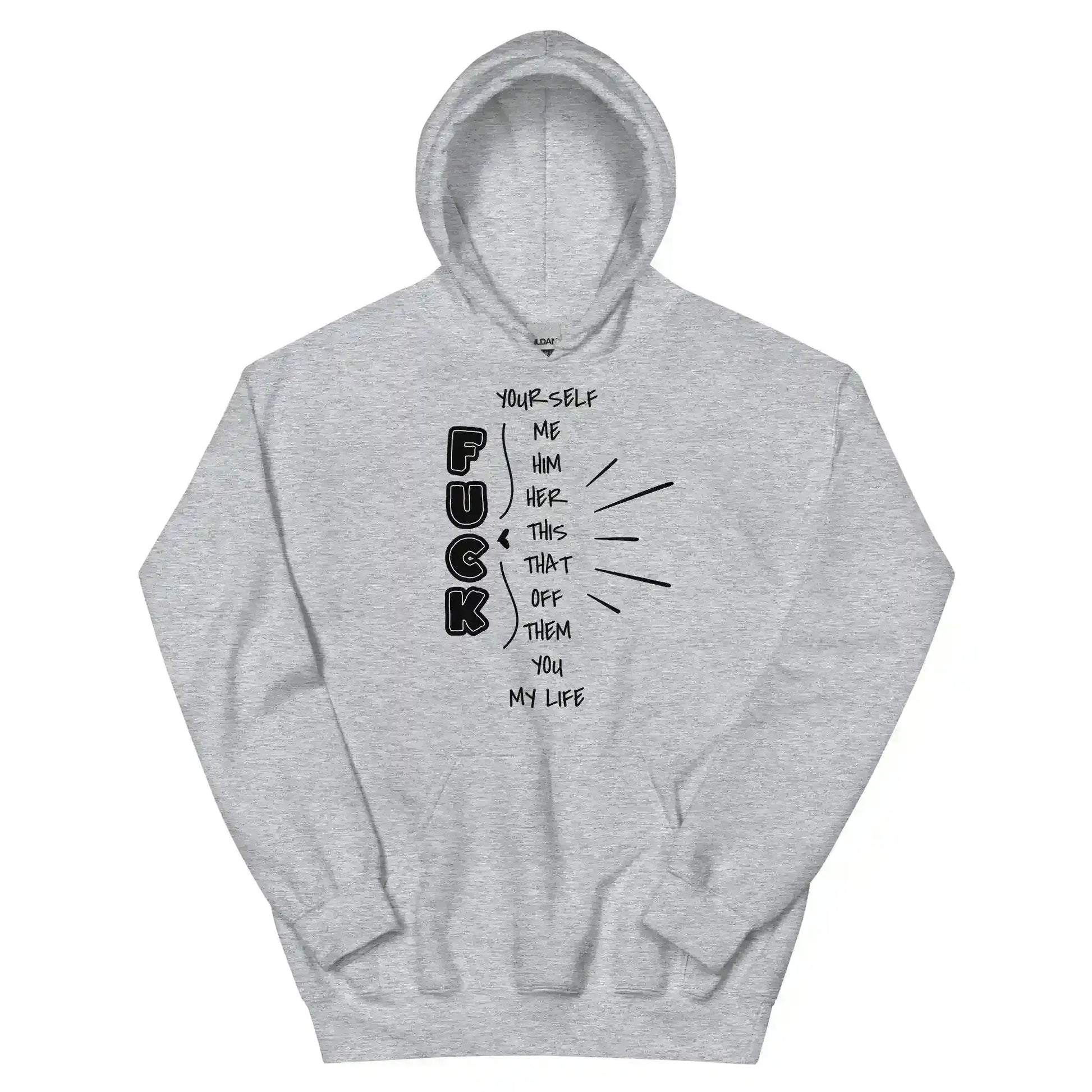 “Pick Your F*ck” Funny Graphic Hoodie – Sarcastic Dark Humor Streetwear - Cady Creations