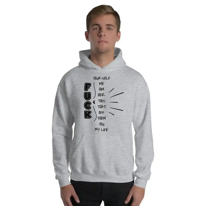 “Pick Your F*ck” Funny Graphic Hoodie – Sarcastic Dark Humor Streetwear - Cady Creations