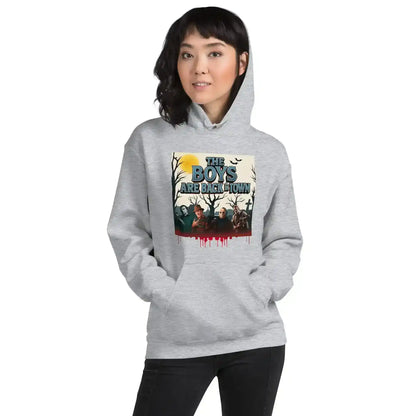 The Boys Are Back In Town Pullover Hoodie - Spooky Season Horror Collection - Cady Creations